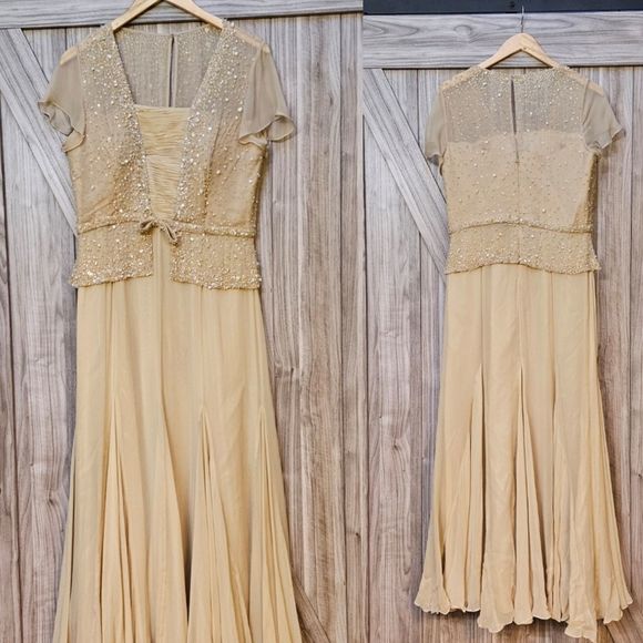 Jovani Silk Tulle Dress RN#81120 - Picture 1 of 16
